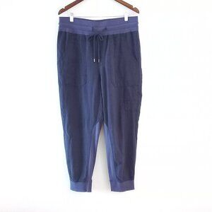 ANTHROPOLOGIE the Nomad linen blend joggers